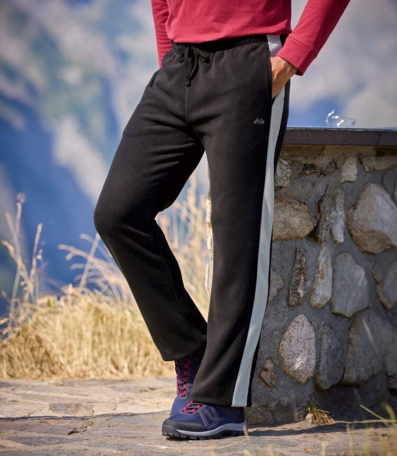ATLAS FOR MEN - Loungebroek van fleece - Heren - Verkrijgbaar in grote maten - XL