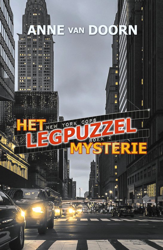 Boekomslag: New York Cops, Het legpuzzel mysterie, boek 2 door Anne van Doorn met een stadsgezicht van New York.