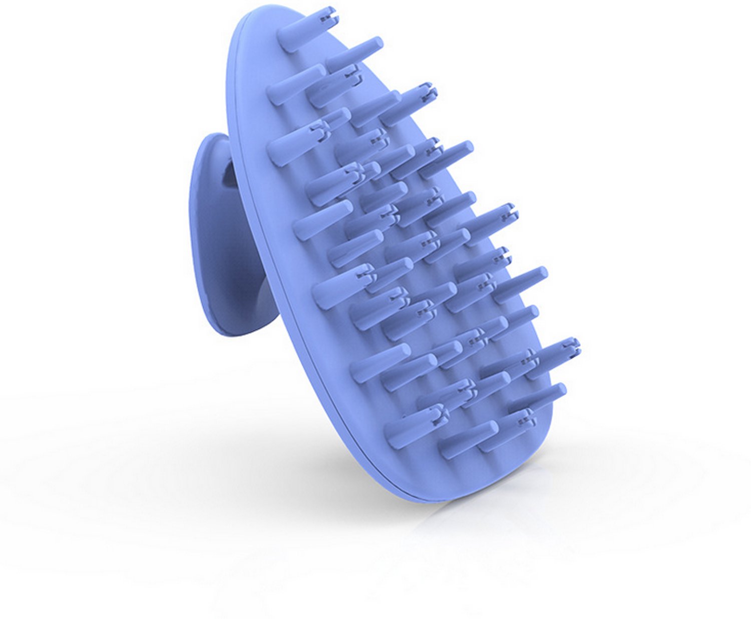 Massageborstel voor hoofdhuid siliconen Blauw