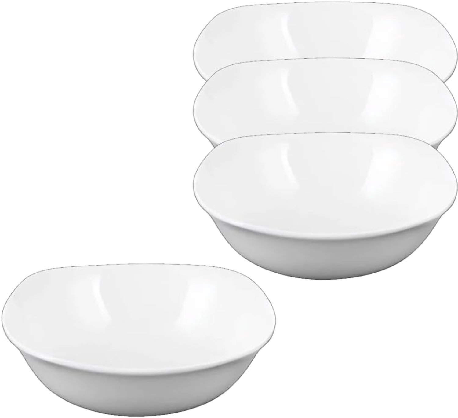 Wilmax Schaal 345 ml 14,5 cm Wit Porselein 4 stuks WL-992000/A4
