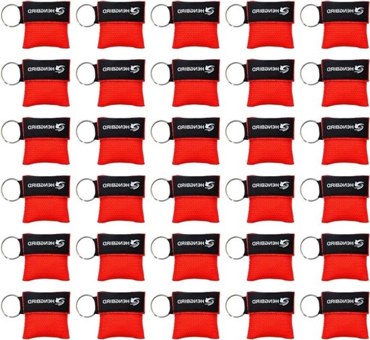 Resuscitatiemasker-sleutelhanger - mini pocketmasker - 30 stuks - veilig en effectief - ideaal voor eerste hulp - ShopVlot