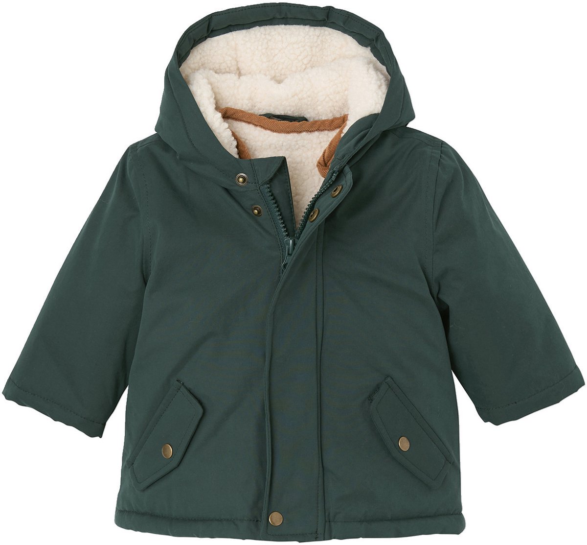 Vertbaudet Parka 3-in-1 baby met afneembaar vestje van sherpa
