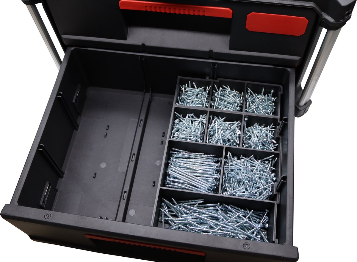Milwaukee Packout 3/2 lades kist inzet stuk - Assortiment bakjes #3 – Gereedschapskoffer insert - Professioneel 3D geprint | Organizer tray | Packout accessoire