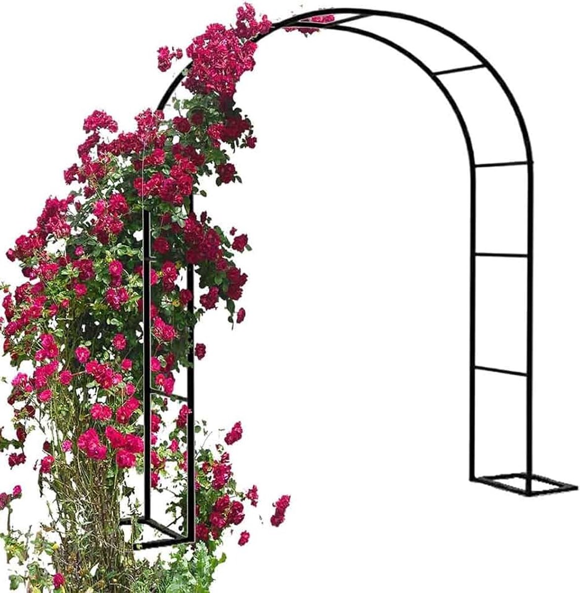 Tuinboog zware roos prieel klimplanten ondersteuning boog grote bruiloft bogen 140 cm 180 cm 240 cm 120 cm breed, groen, B3M x H2,2 m