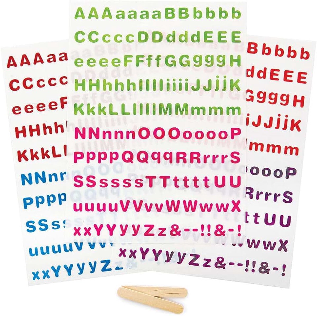 Ross FC915 Letter Rub-On Transfer Stickers - Set van 425, Stickers, Kinderen Waterdicht Knutsel Stickers, Keramisch Hout en Papier Stickers