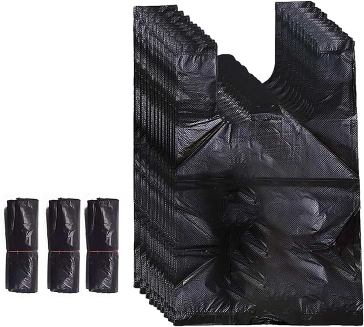 Kleine vuilniszakken voor vrouwen, sanitaire verwijdering, zwarte vuilniszakken, kleine vuilniszakken voor badkamer, maandverband, plastic zakken met handgrepen voor thuis en