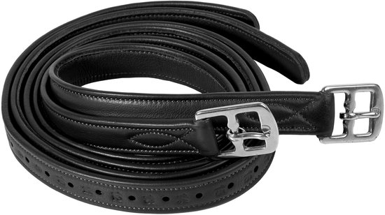 Harry's Horse - Beugelriemen Excellent - Zwart - Pony - 135cm Harry's Horse - Beugelriemen Excellent - Zwart - Pony - 135cm