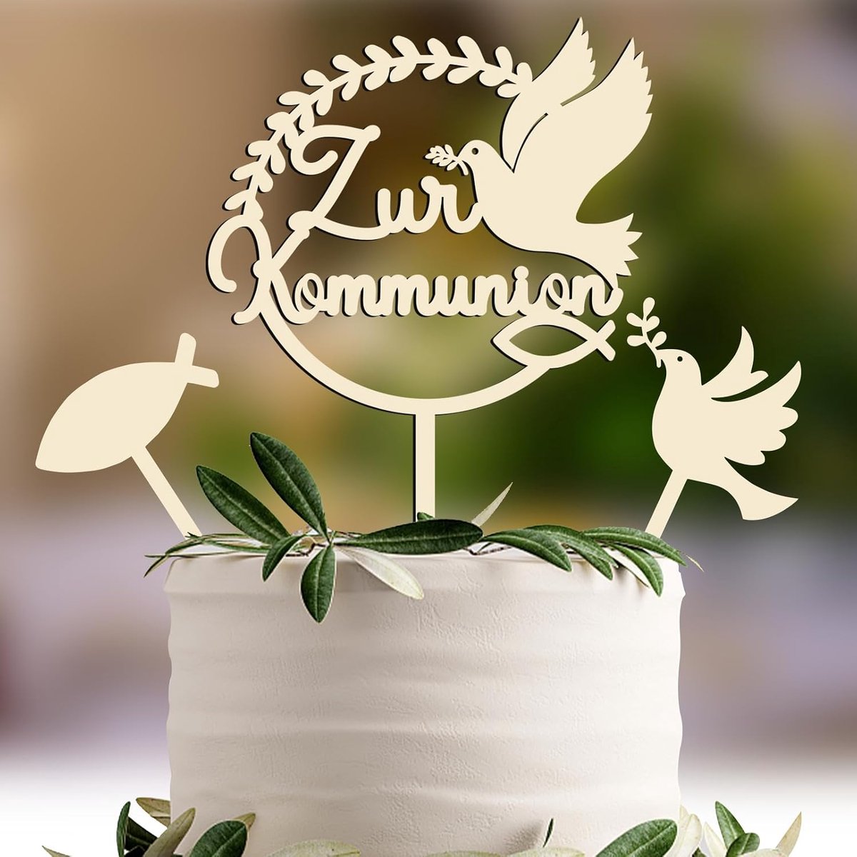 Caketopper, voor communie, communie, taarttopper, communie, decoratie voor jongens en meisjes
