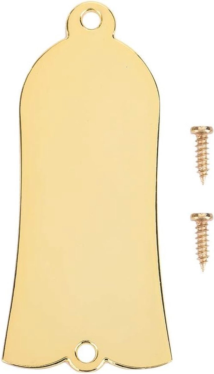 Truss Rod Cover, Gold Plated Metal Truss Rod Cover with Screws(Gold)