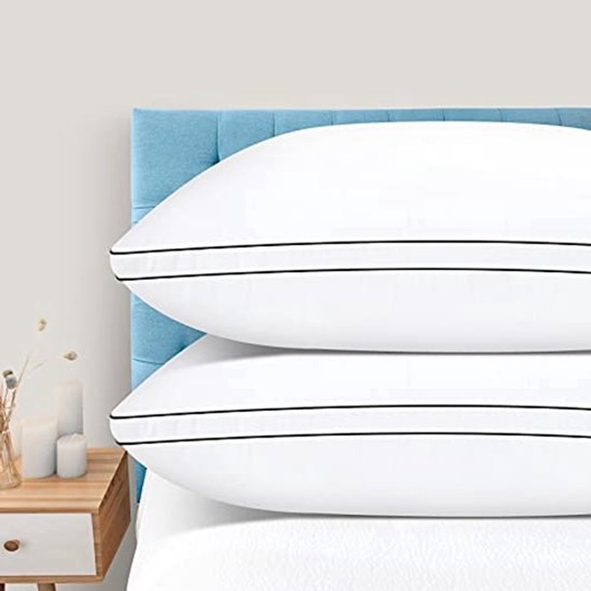 Kingsize Kussen Set van 2 - Luxe Bedkussens voor Zij- en Rugslapers