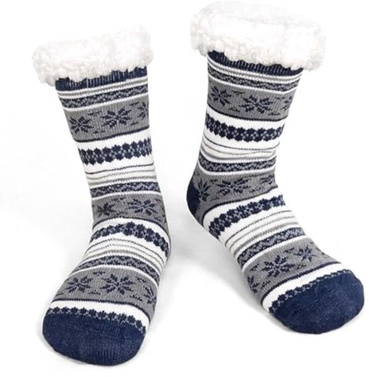 Antislip Pantoffelsokken voor Mannen - Thermische Wintersokken, Zachte en Warme Huissokken