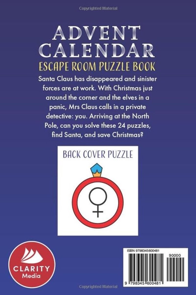 Escaperoom Adventskalender: 24 Kerstpuzzels voor Wekenlang Plezier