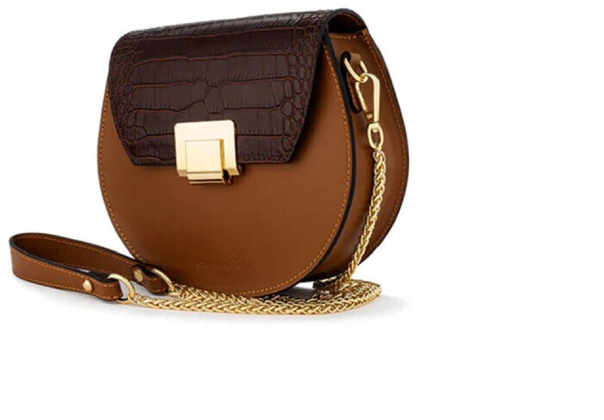 Stuff Maker crossbodytas Janet in cognac/bruin