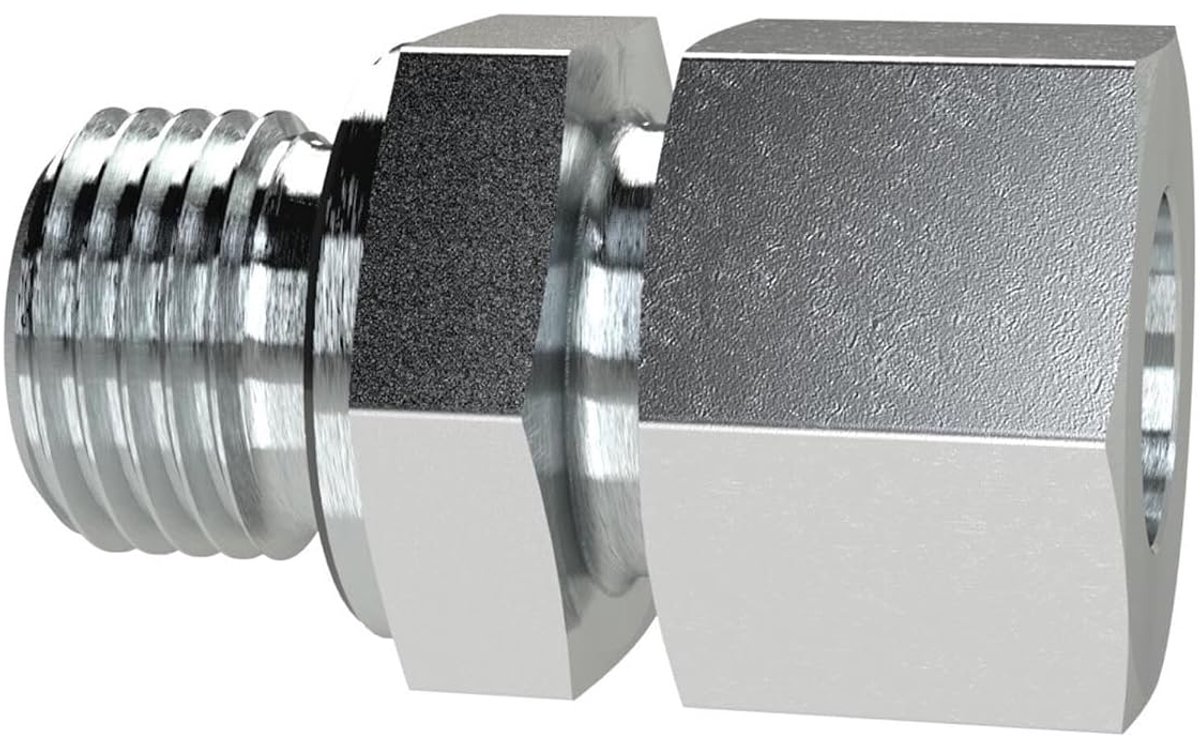 Schroefverbinding, G 3/4 a., buisbuiten-Ø 20 mm, PN bar 400, SW1 36, SW2 32, verzinkt staal