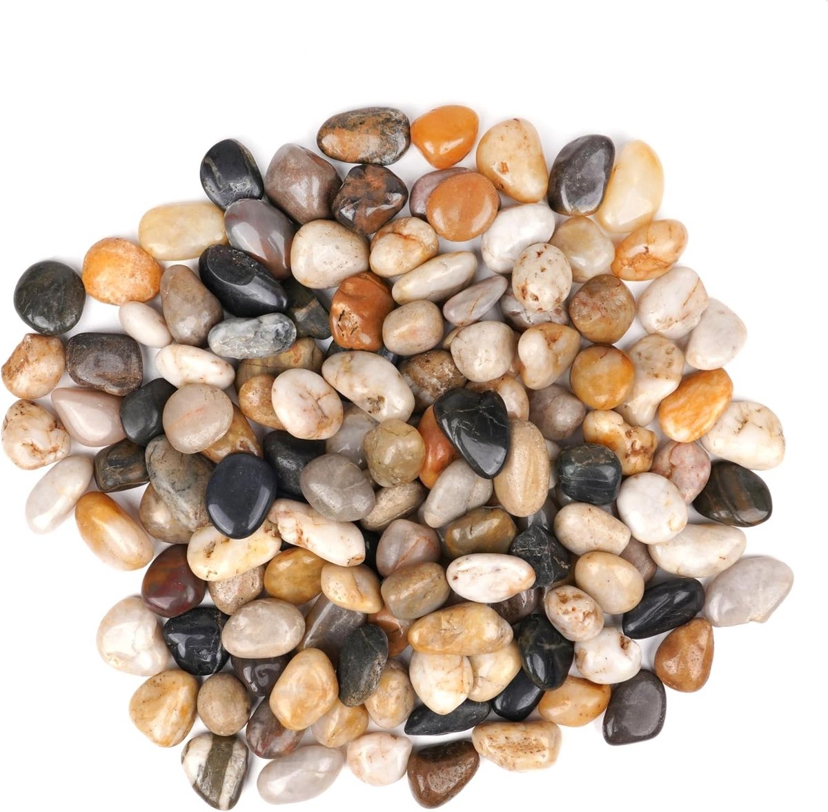Glazen kiezelstenen - Natuursteen Rivierstenen - 2-4 cm - 2,25 kg Zak - Voor Planten en Decoratie