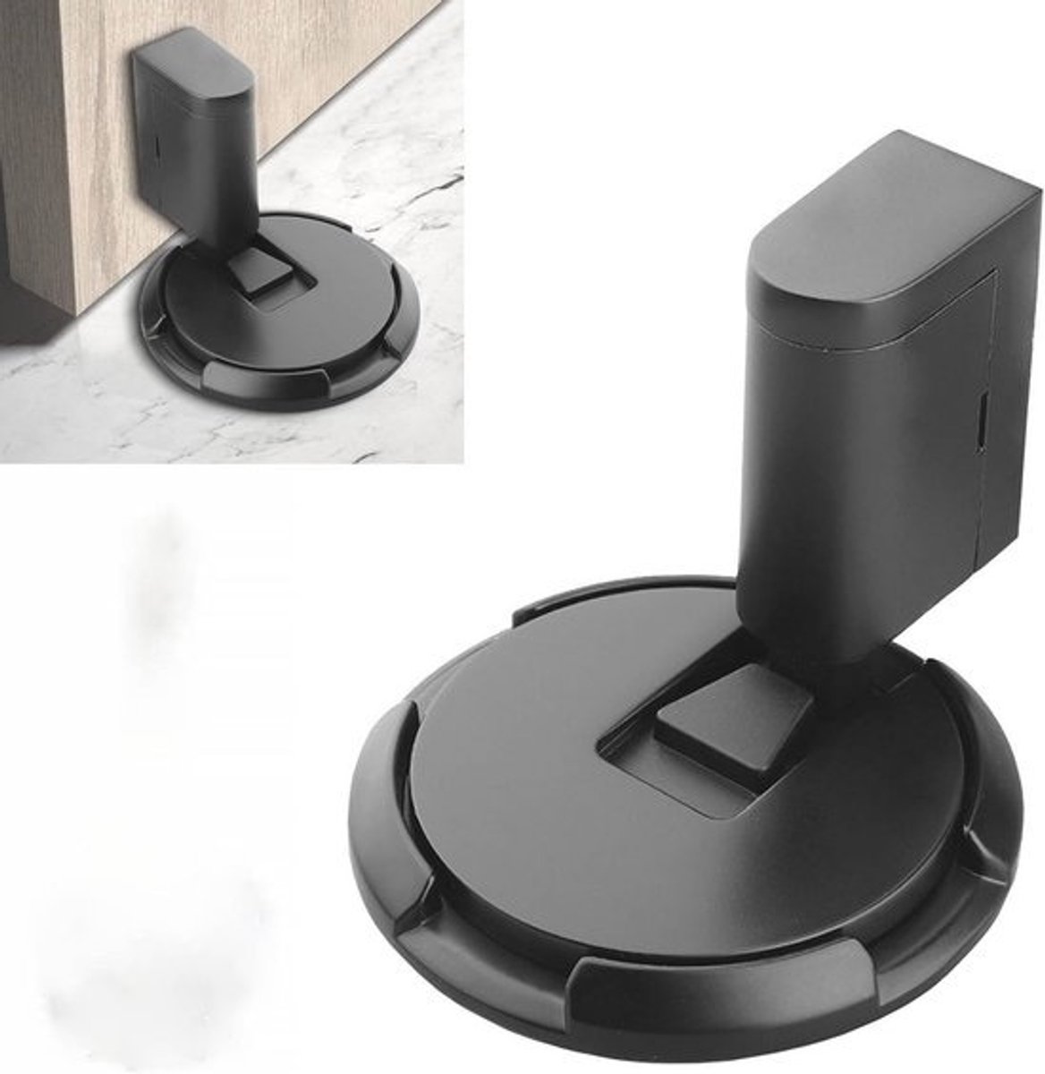 Verstelbare Magnetische Deurstopper met Plakband - Geschikt voor Houten en Metalen Deuren