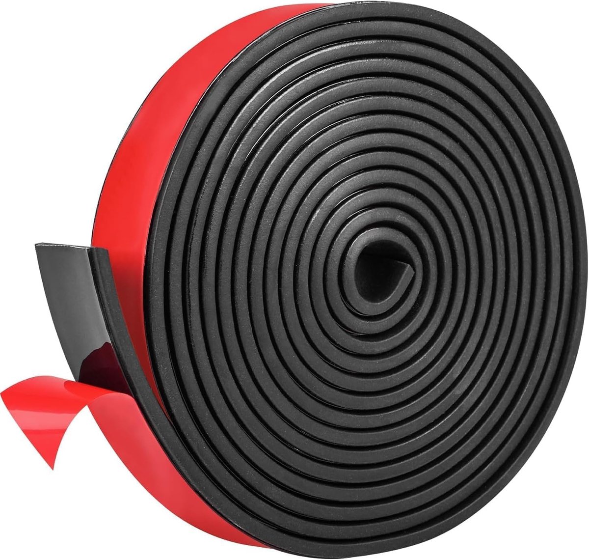 Neopreen rubberen strips, zelfklevend neopreen, rubberen plaat voor vloerbedekking, bescherming, isolatie, anti-vibratie, antislip (20mm(B) x2mm(D) x3m(L))