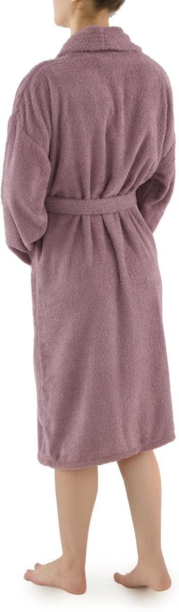 Towel Elegante badjas voor dames en heren, 100% katoen, 500 g/m². Optie met capuchon of zonder capuchon. Zacht en absorberend voor douche, spa en zwembad — afbeelding 3