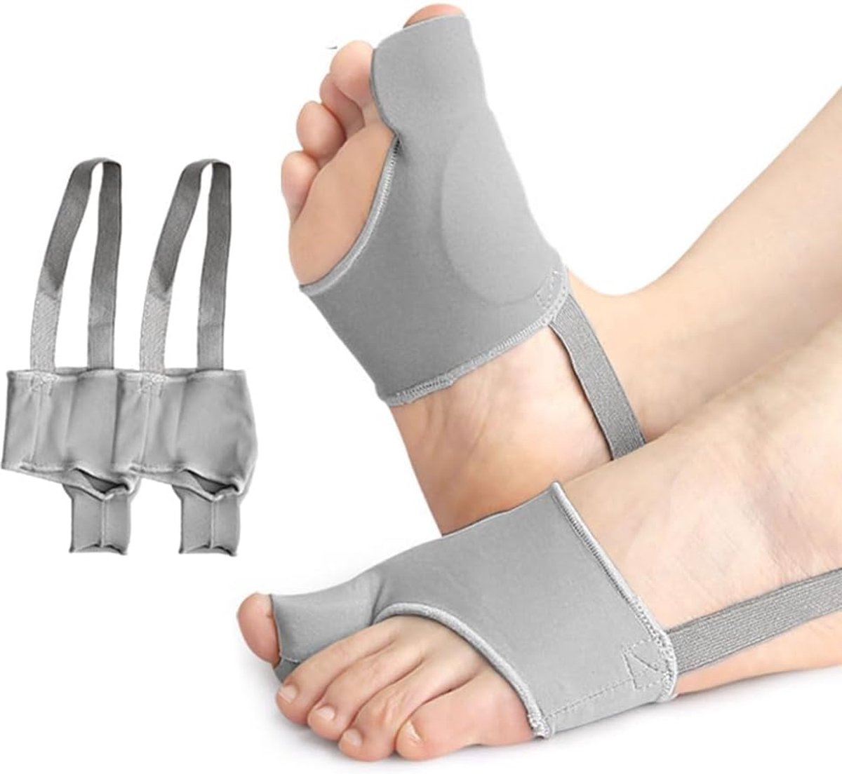 2 Stuks Hallux Valgus Corrector Teen Spreider Grote Teen Bunion Corrector Voet Brace Teenbeschermer Orthese Voor Links en Rechts Dagelijkse Ondersteuning