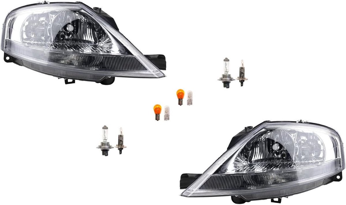 Koplampen Halogeen geschikt voor Citroen C3 02/02- Lampen Set Links Rechts