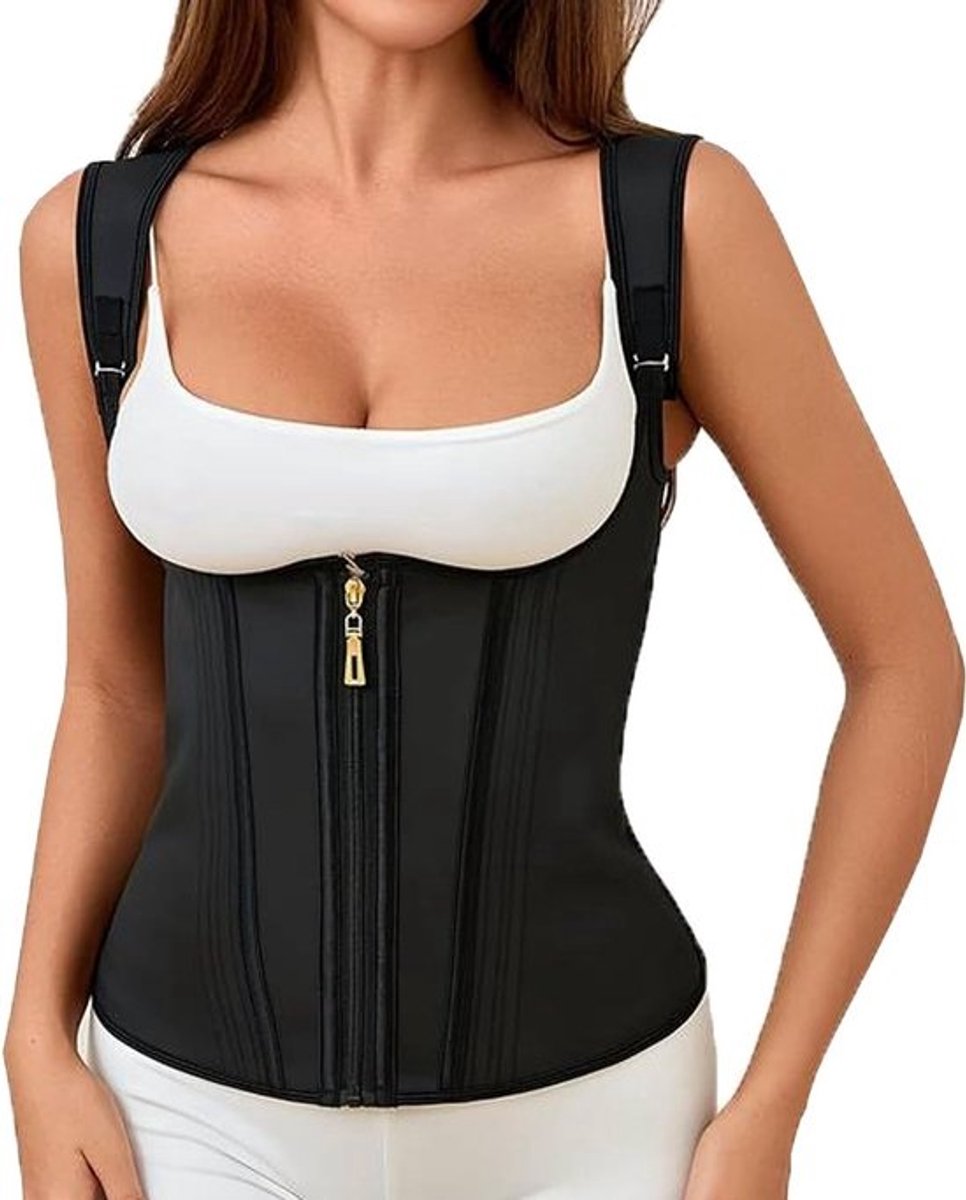 Hoogwaardige shapewear - hoge taille corset voor vrouwen - Buikcontrole taille shaper en latextrainer - met ritssluiting en gesp