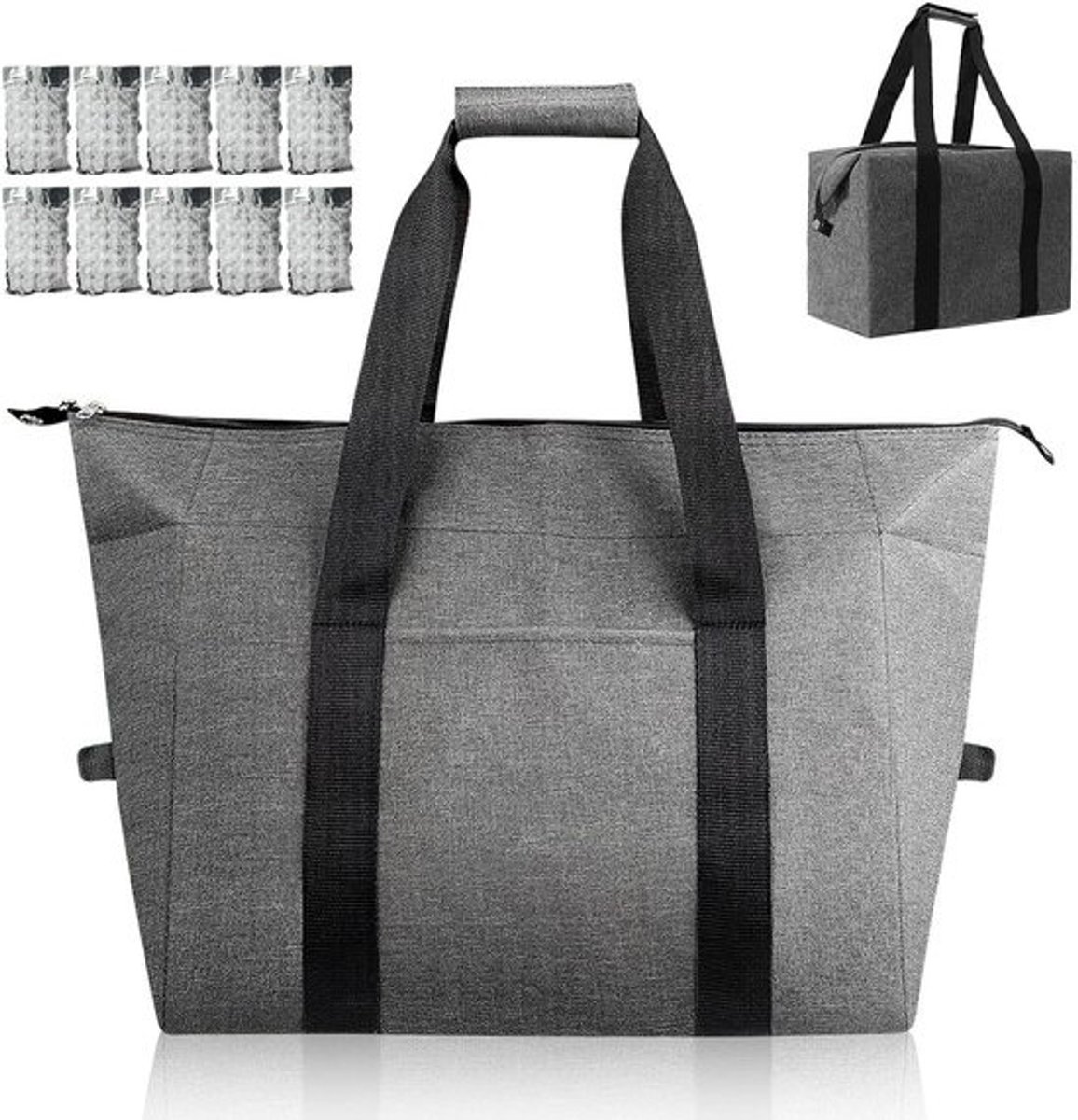 Vouwbare koelrugzak van 20 liter, ideaal voor het bewaren van voedsel en dranken, perfect voor kamperen en picknicks