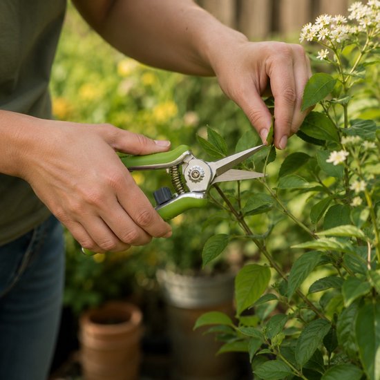KINZO Snoeischaar voor Steelbloemen - Bloemenschaartje met Antislip Handgreep - Max. 4 mm - 17 cm van Kinzo — afbeelding 3