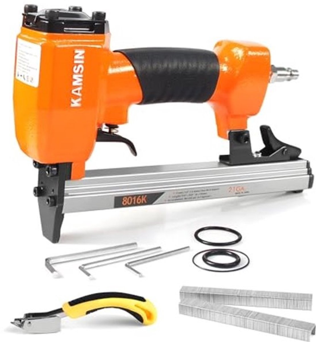 Pneumatisch Bekleding Nietpistool 21 Gauge - Ideaal voor Meubels en Houtbewerking