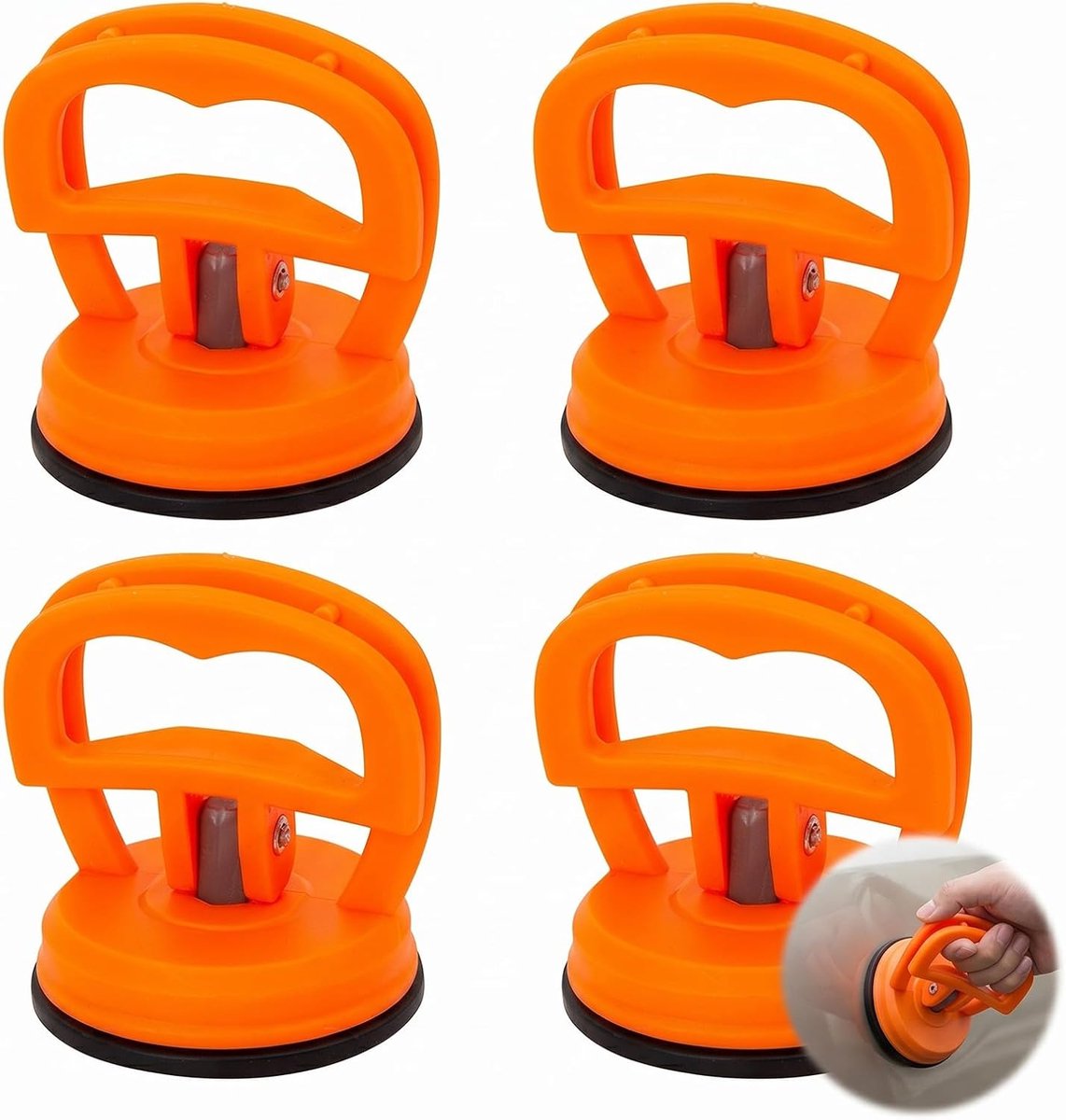 4 stuks zuignappen voor auto, voor het repareren van deuken, vacuümverpakker voor carrosserie, glas, tegels en mobiele telefoondisplays, gereedschap