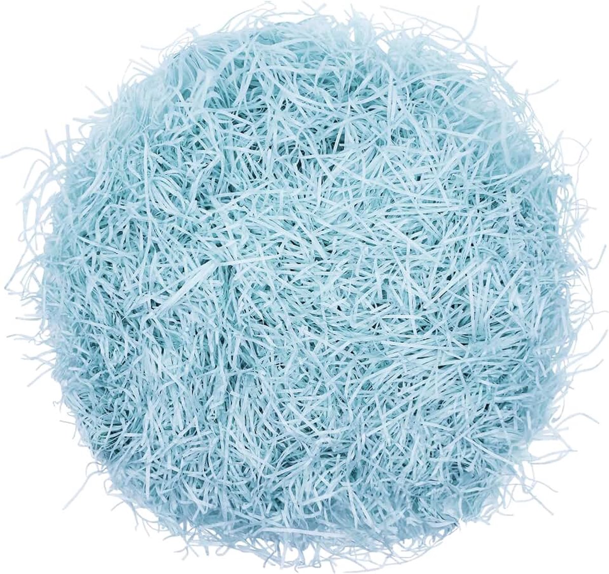 500g Raffia Vulmateriaal Cadeau - Geschenkvulling voor Hampers Geschenkdozen & Decoratie Geschredderd Papier Feestdecoratie Pakjesvulling (Lichtblauw)