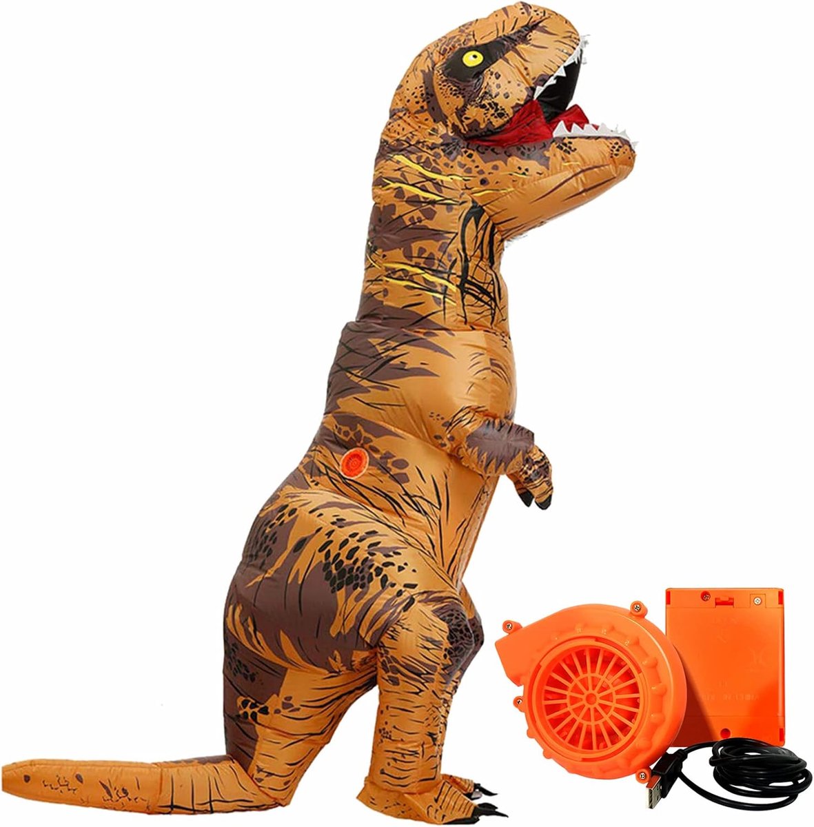 Opblaasbaar kostuum, Halloween-dino-kostuum voor kinderen, voor cosplay, party, Halloween, opblaasbaar dinosauruskostuum voor kinderen en peuters