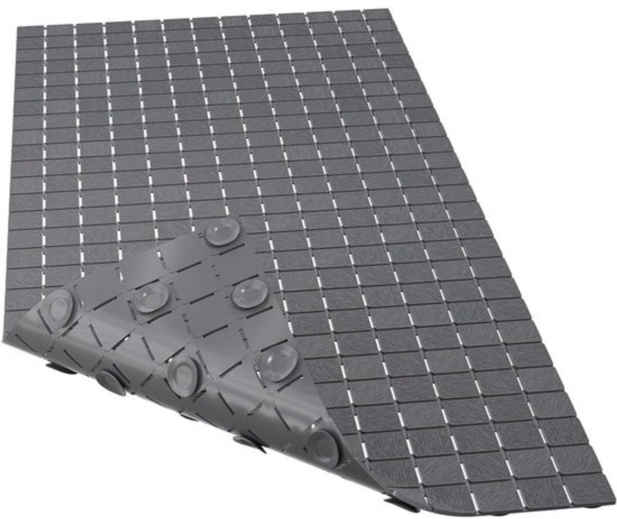 Antislip Badmat - Sneldrogende Douchemat en Voetschrobbermat voor Badkamer, Keuken en Vloer (Grijs, 32 x 15 inch)