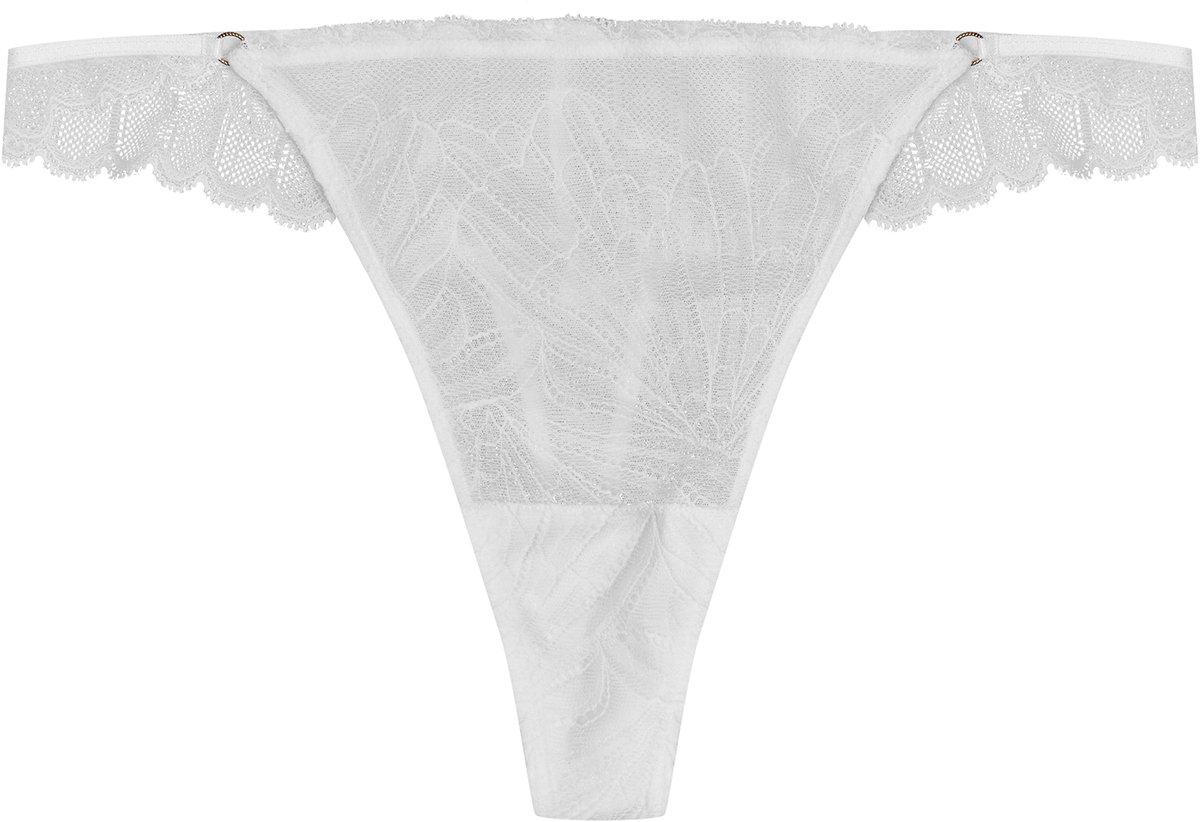 Esotiq Oprah - String - Crème - Gouden accenten