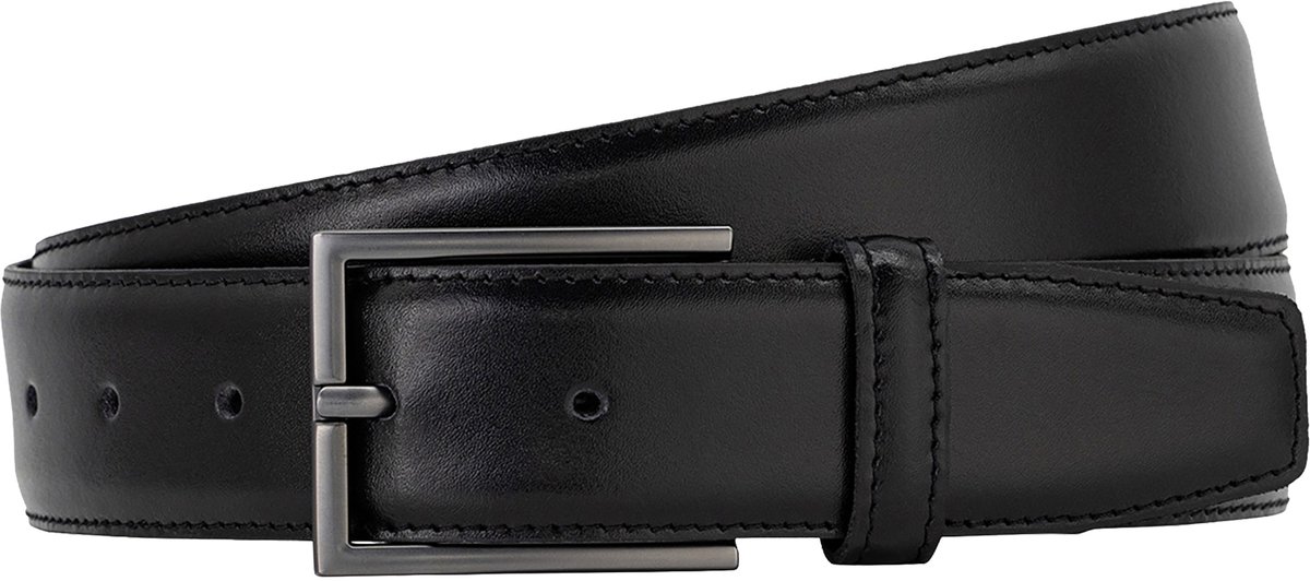 LINDENMANN leren heren riem - zwart