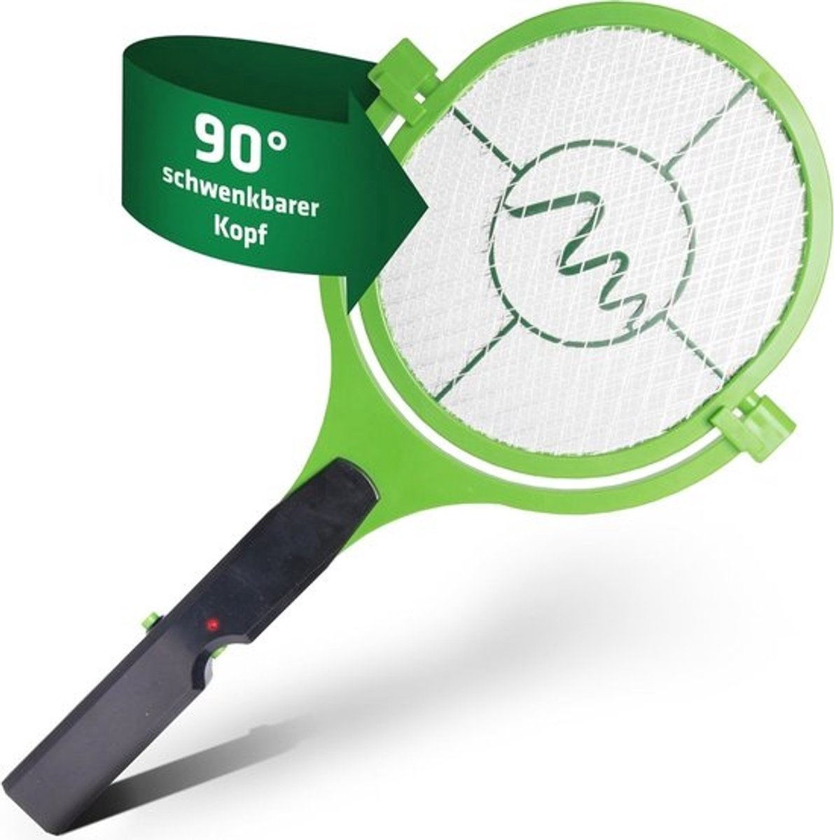 Elektrische Vliegenmepper 90° - Veilig en Flexibel voor Binnen en Buiten