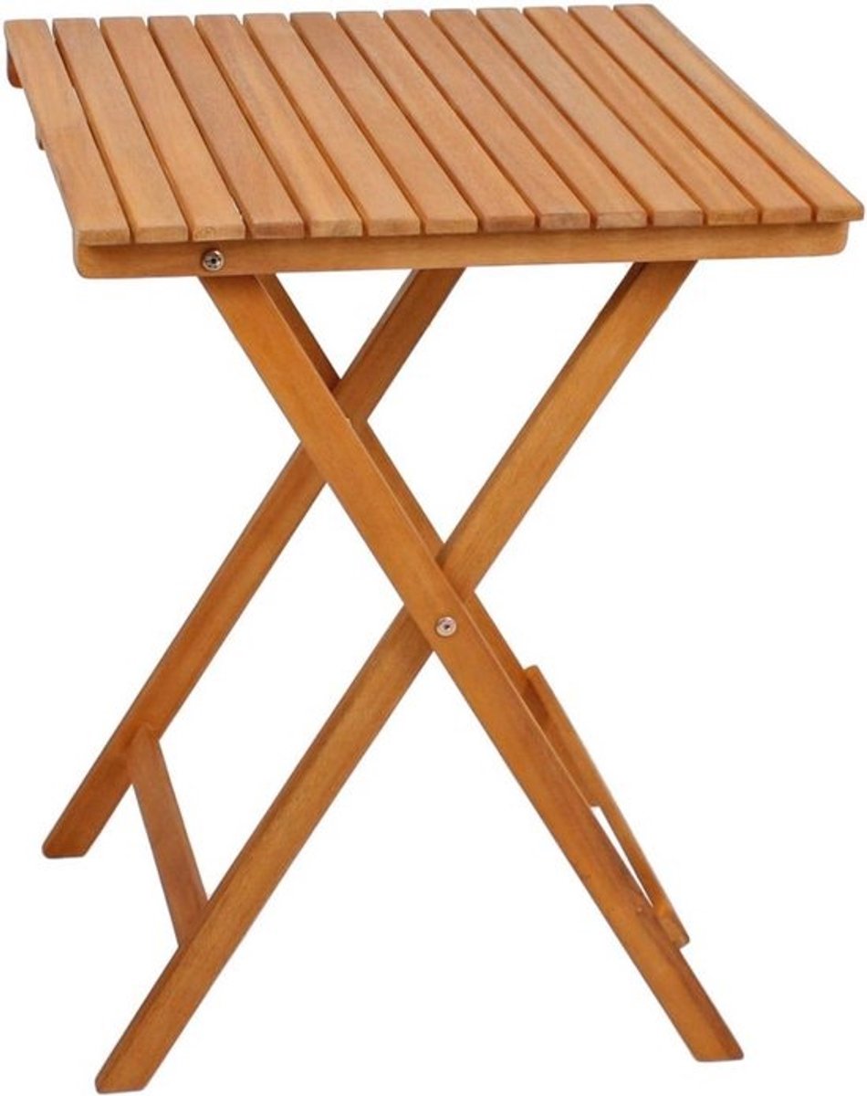 Inklapbare Balkontafel van Geolied Acaciahout - Bistrotafel 72 x 55 cm