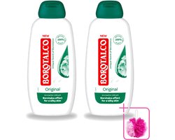 2 x Borotalco – Douchegel – Original – 250 ml - Bulkverpakking - Douchegel - Douchemop - Borotalco