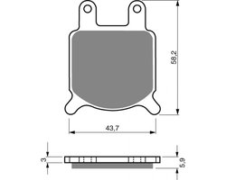 Plaquette de frein Gold Fren pour Scooter Aspes 125 Duma AVG Neuf