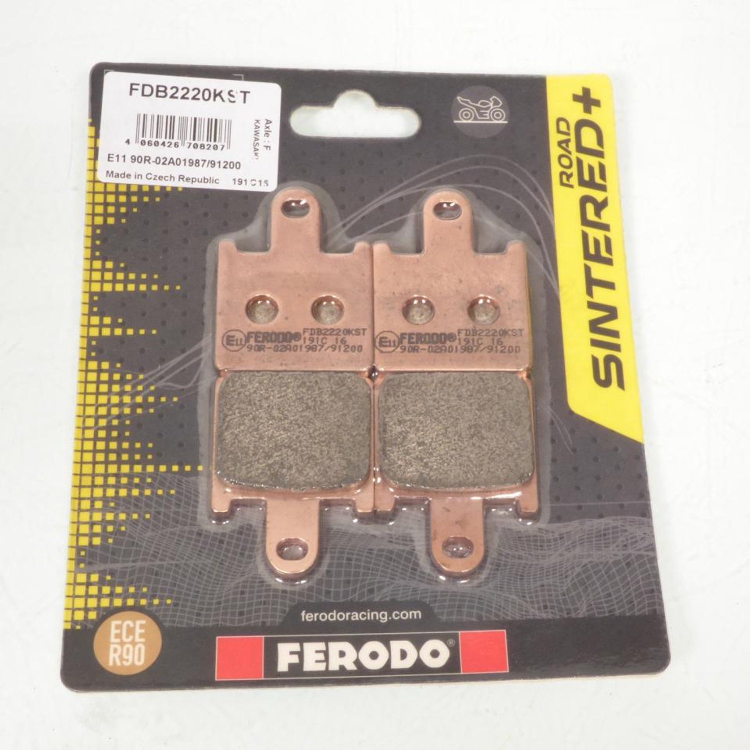 Remblokken Ferodo voor Motor Kawasaki 1400 GTR 2008 tot 2014 ZGT40AAA / vooraan Nieuw