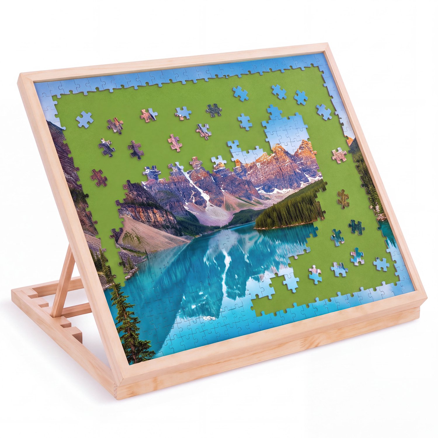 Bol.com Opklapbare Puzzeltafel - Voor 1000 stukjes - Puzzelplaat - Puzzel - Bord - Plank - Map - Mat - Koffer - Diydash aanbieding