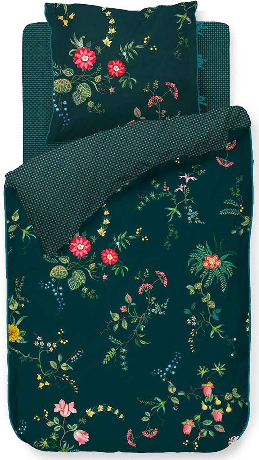 Pip Studio Fleur Grandeur Dekbedovertrek Set Donkerblauw 100% Katoen