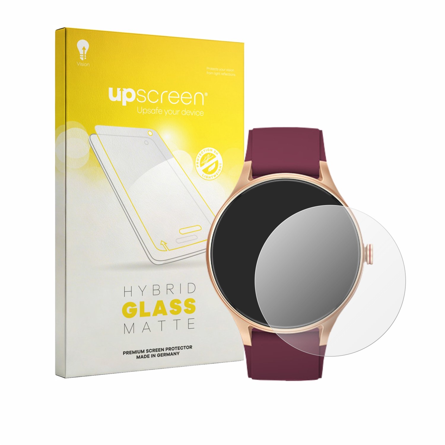 upscreen - Screenprotector voor Fitpolo Smartwatch 1.57" - Folie Beschermfolie Beschermglas matte