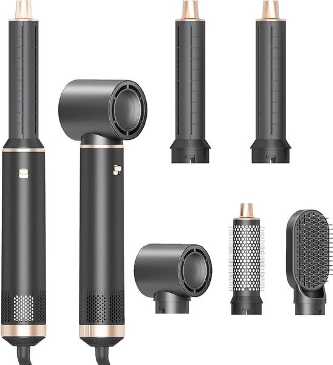 Haarstylingset - Hot-airstyler met föhnborstel - Haar modelleren - 5-in-1 multifunctioneel - 800 g - Niet gespecificeerd