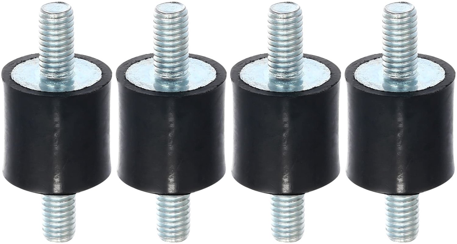 Anti-Trillingsrubber 4 Stuks - Isolator Mount 15x15mm - Demping - Geluidsreductie - Duurzaam Materiaal - Eenvoudige Vervanging - Rubber Mount