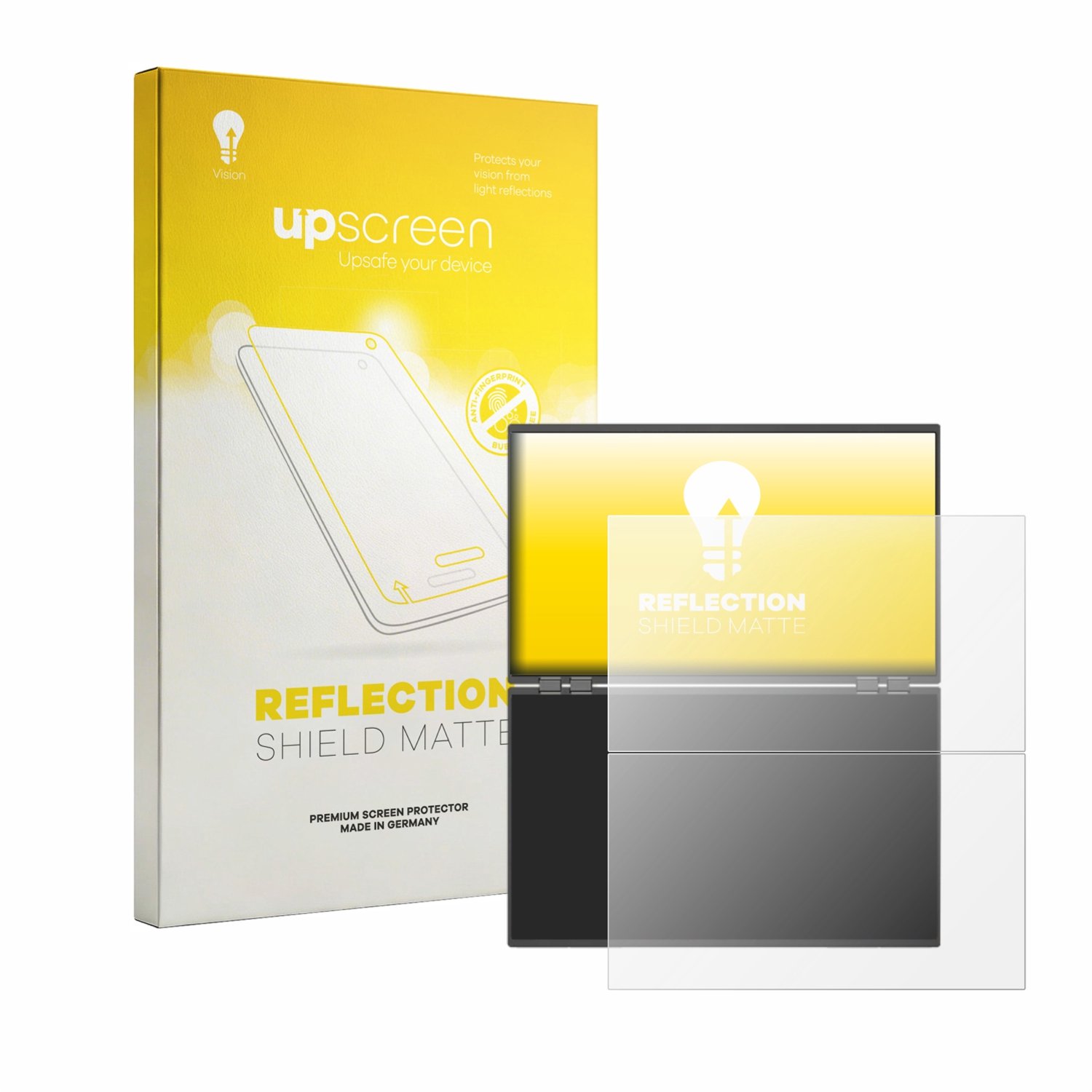 upscreen - Screenprotector voor Uperfect Delta Mega 23.8" - Folie Beschermfolie anti glare matte