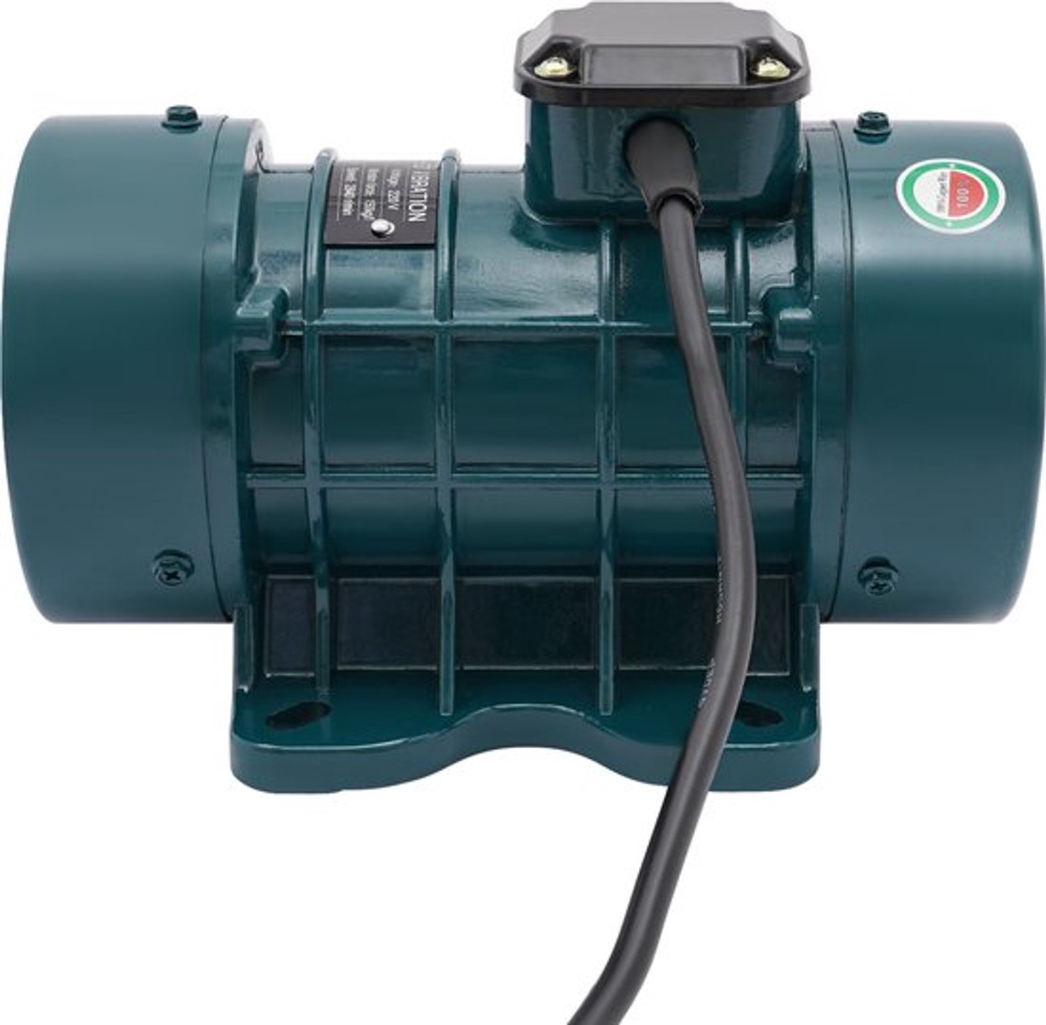 Betontrilmotor Elektrische Trilmotor - 250 W Vermogen - Aluminium Behuizing - Donkergroen - Voor Betonverdichting