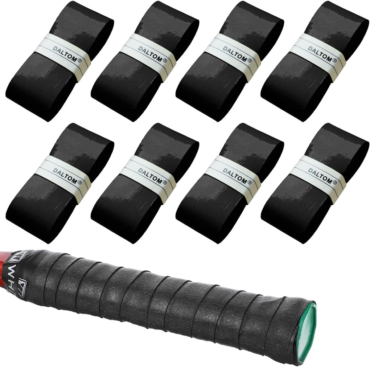 8 Stuks Grip Tape voor Tennis- en Badmintonrackets - Zelfklevend, Antislip en Absorberend voor Optimaal Comfort en Grip tijdens het Spelen
