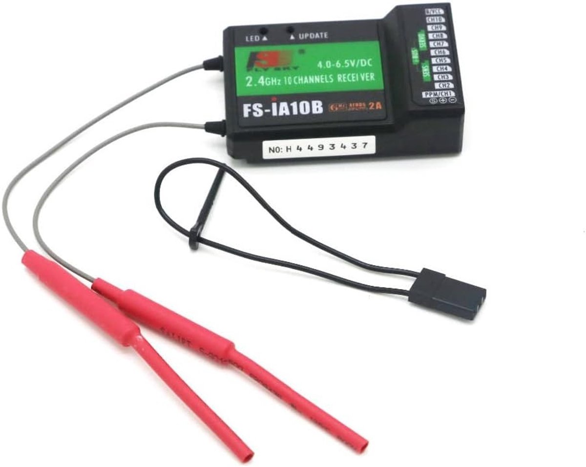 10CH 2.4GHz RC Ontvanger Geschikt voor Diverse RC Voertuigen en Drones, Shockproof en Betrouwbaar voor FPV Racing en Crawler Gebruik