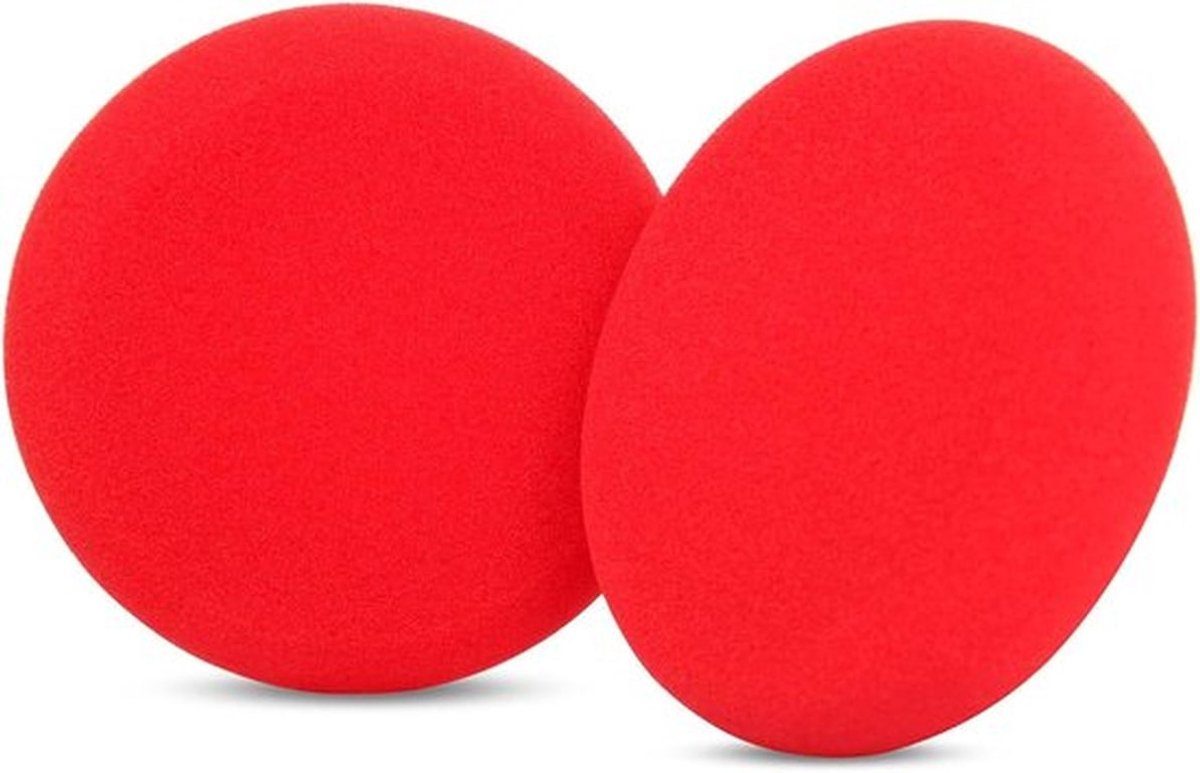 Oorkussens voor draadloze hoofdtelefoons - Verwisselbare schuimkussens - Hoge dichtheid - Set van 2 - Rood