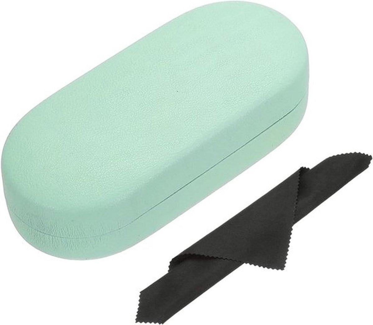 Hard Shell Bril Etui van PU Leer, Grote Beschermende Zonnebril Organizer voor Dames en Heren met Litchi Structuur